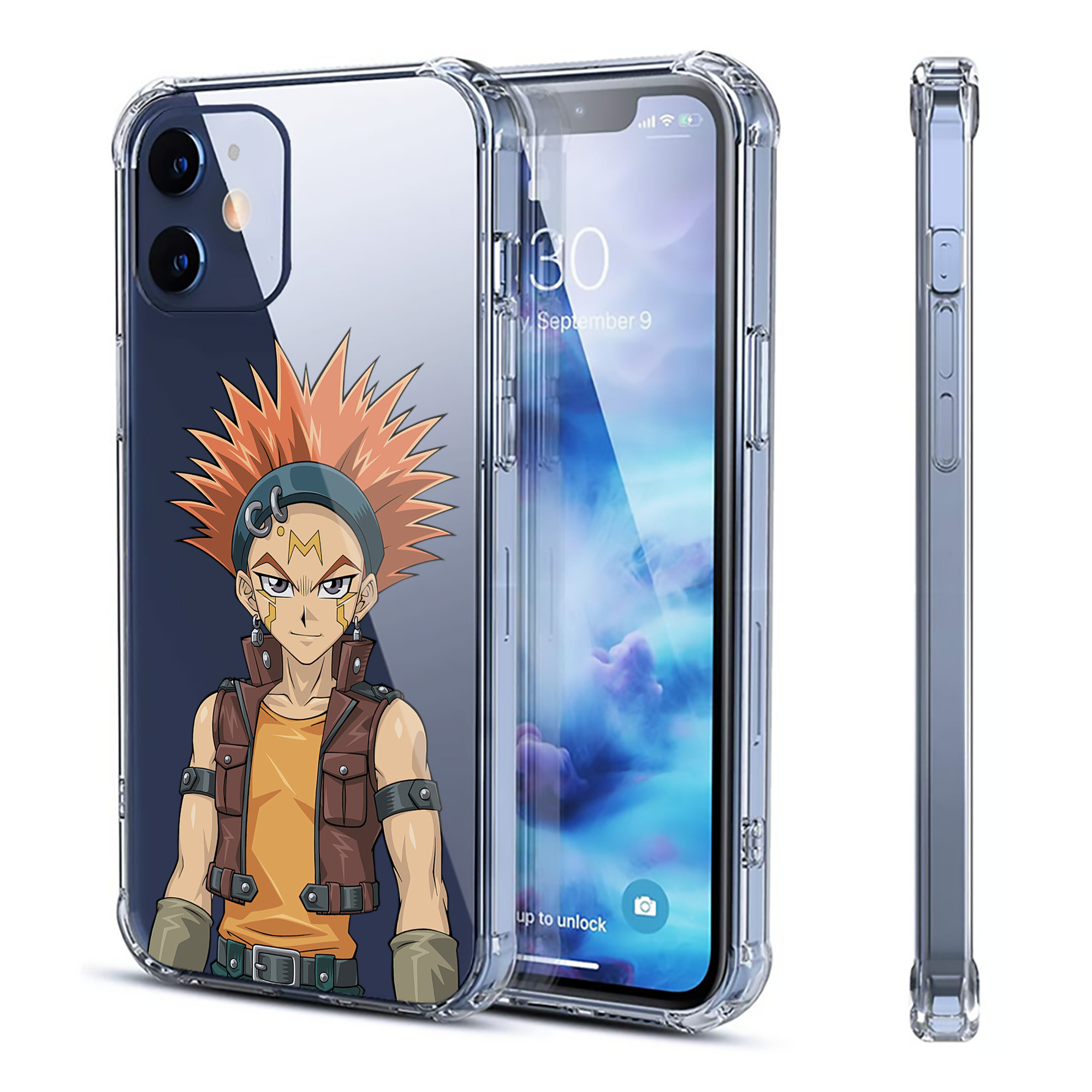 （画像用） 遊☆戯☆王 Yu-Gi-Oh! 【iPhone 12シリーズ対応】透明スマホケース（クリアソフトケース）